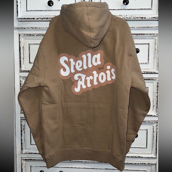 New Hoodie Mens Suze M medium tan color - Picture 15 of 16